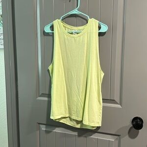 VS Sport Neon Yellow Backless Work Out Top